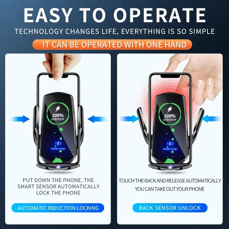 Wireless Charging Car Phone Holder 30W (Air Vent)